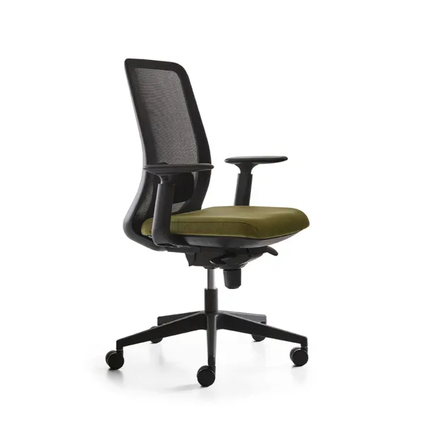 ICON Mid-Back Mesh Office Chair - Black Nylon Base Saudi Arabia